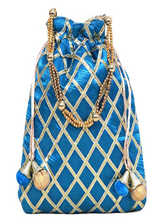 DUCHESS Women's Potli Bags (Blue) - Image 1